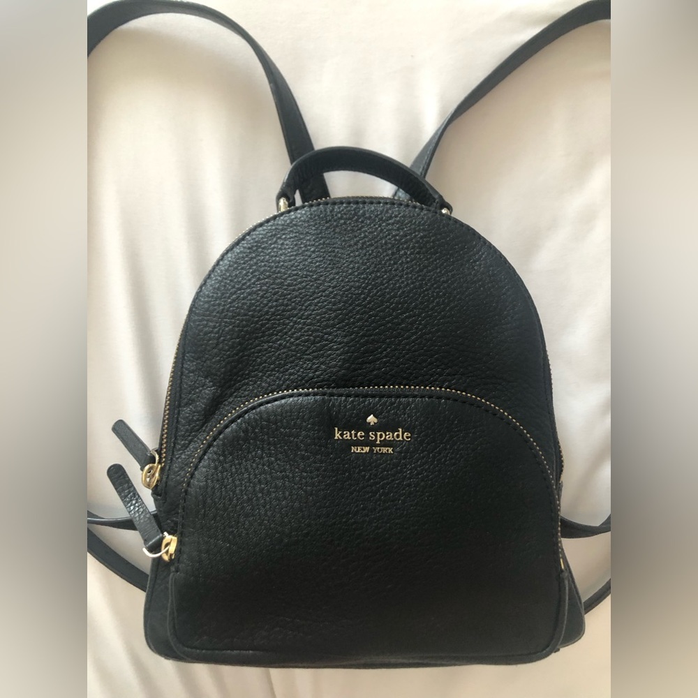EUC Kate Spade Backpack in Black Leather